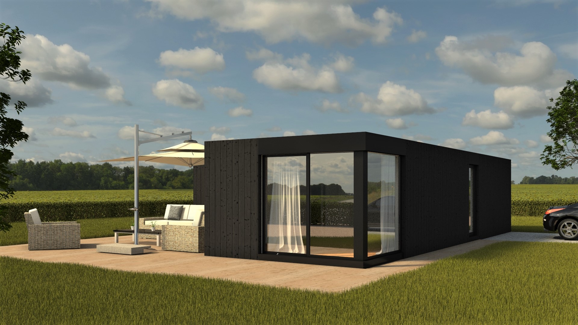 Benbox Modulaire Houtskeletbouw - Model 4